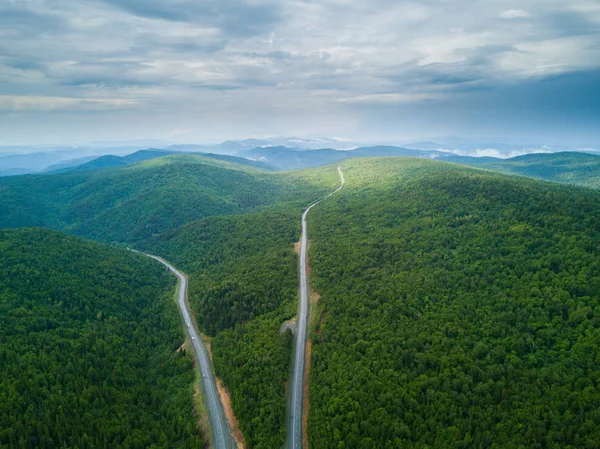 Luchtfoto van het Russische landschap — Stockfoto