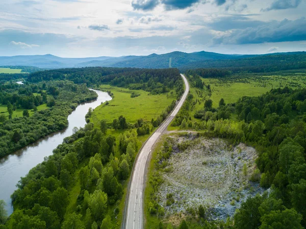 Vista aérea da paisagem russa — Fotografia de Stock