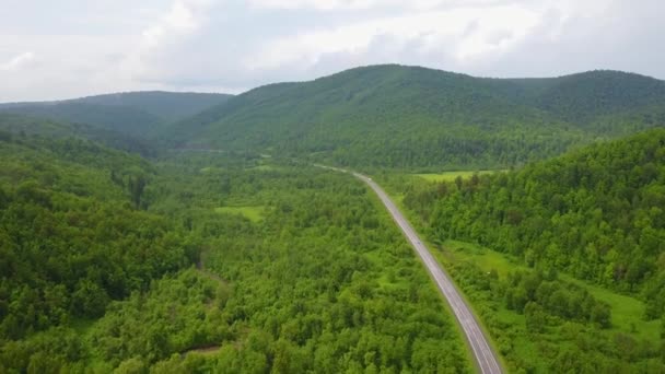 Vue aérienne du paysage russe — Video