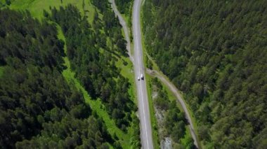 Rus kırsal havadan görünümü