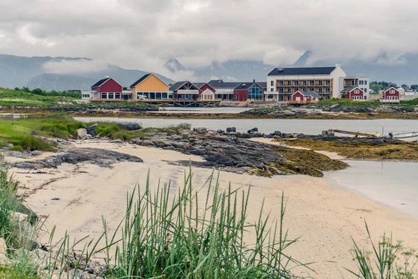 Krajobraz wsi w Norwegia, Skandynawia — Zdjęcie stockowe