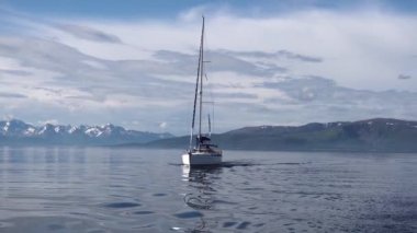 Norveç'te bir yat yelken