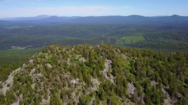Ural Dağları'nda havadan görünümü