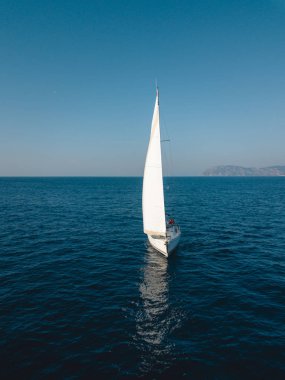 Türkiye 'de açık denizde deniz manzarası
