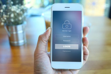 El ile mebber loging perde smartphone tutarak