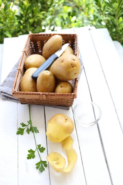 Ingredience pro bramborová kaše — Stock fotografie