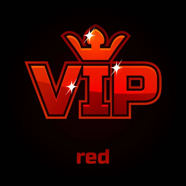 Symbole vectoriel Vip rouge — Image vectorielle