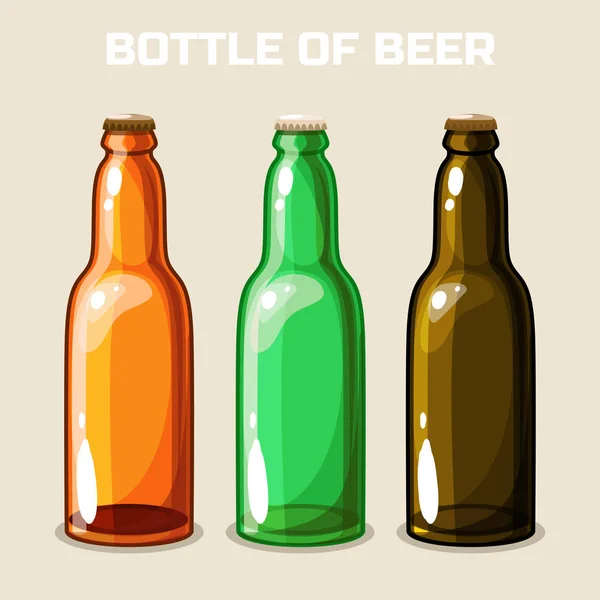 Una botella de cerveza. Iconos — Foto de Stock