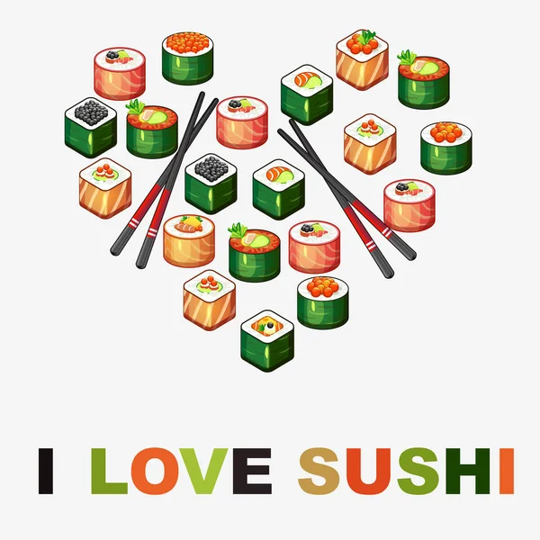 Hintergrund mit Sushi. — Stockfoto