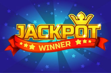 logo metin Jackpot, UI oyun için öğe