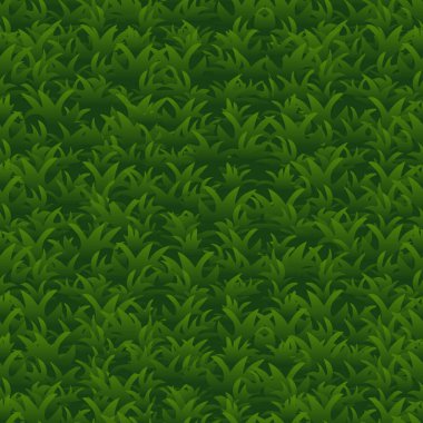 Yeşil çim seamless modeli, vektör arka plan