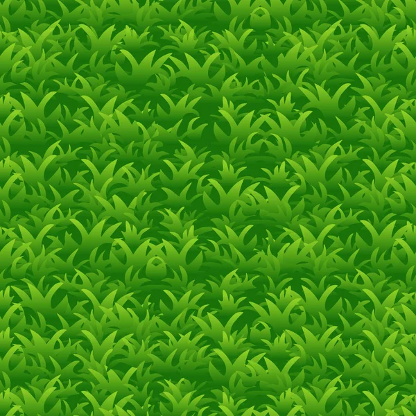 Gazon vert vif motif sans couture, fond vectoriel — Image vectorielle