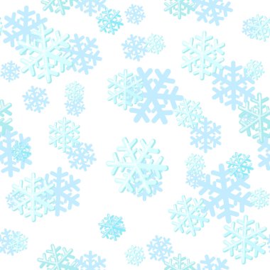 Kar taneleriyle kusursuz bir Noel deseni. Tekstil, ayrıştırma, yapıştırma kitabı, paketleme, ağ ve yazdırma tasarımı için kullanılabilir