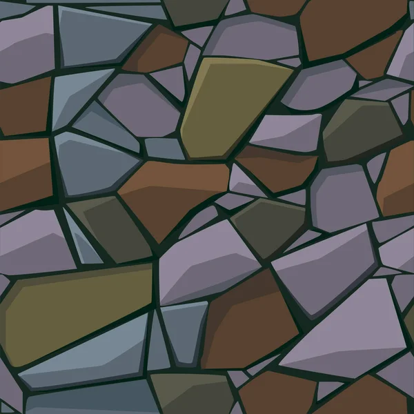 Seamless texture and background of paving stone and cobblestone. — 스톡 벡터