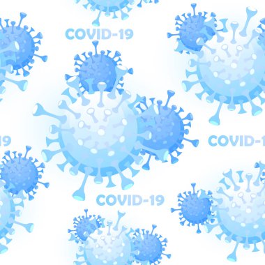 Mavi koronavirüs ya da covid-19 'un kusursuz tekrarlama deseni.