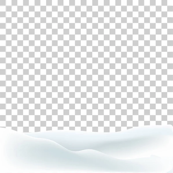 Realistic Snow Transparent Background — Stock Photo, Image