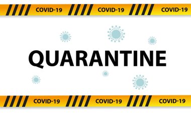 Kısıtlı kasetler. Covid-19 veya 2019-nKoV Coronavirus salgını. Karantina.