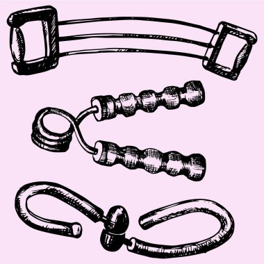 el genişletici fitness ekipmanları, direniş band göğüs germe aparatı 