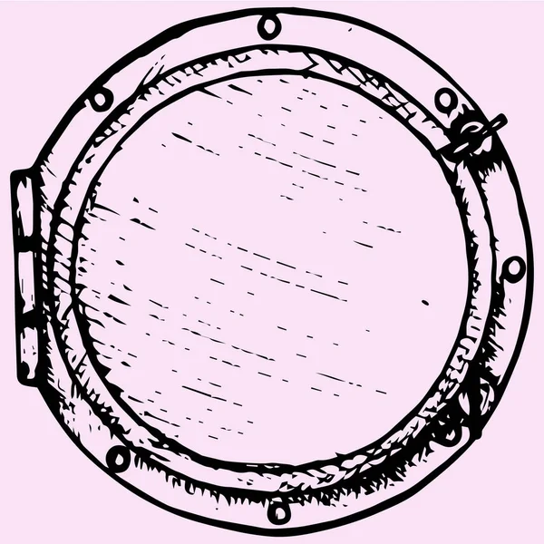 Човен-вікно ілюмінатора — стоковий вектор