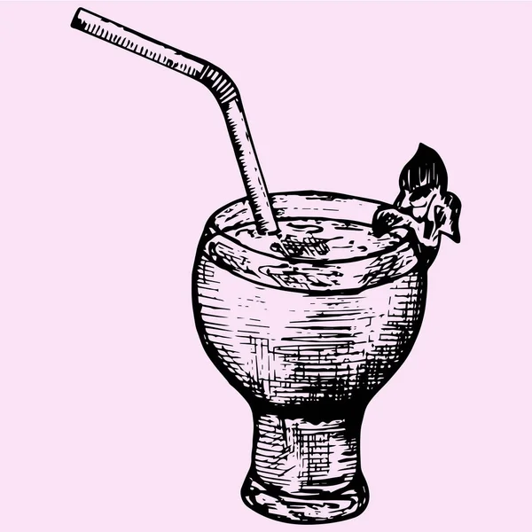 Cocktail, frischer Saft — Stockvektor