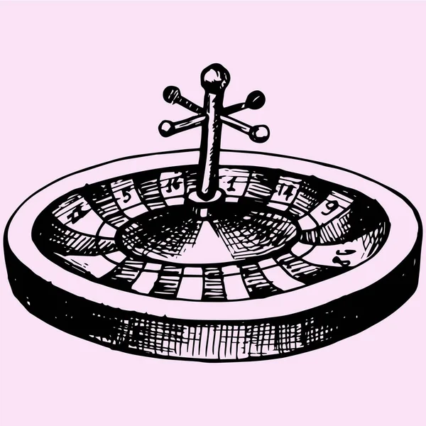 Азартні ігри рулетка колесо — стоковий вектор
