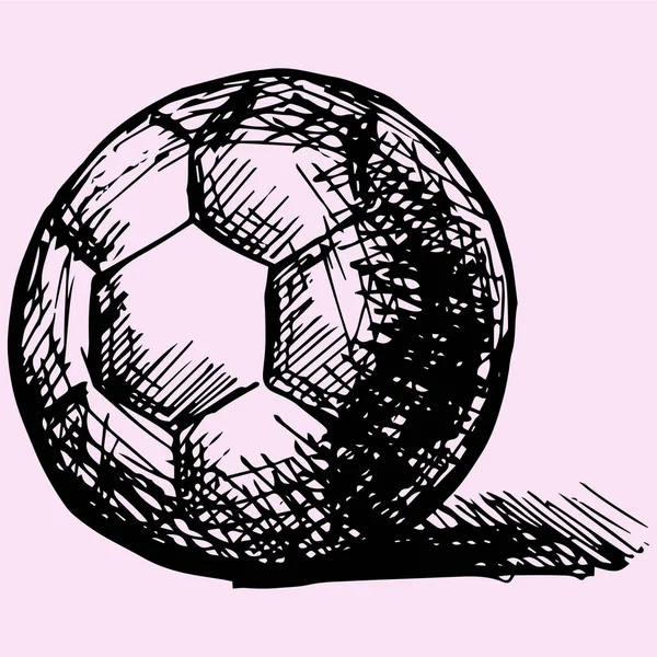 Handboll bollen framför — Stock vektor