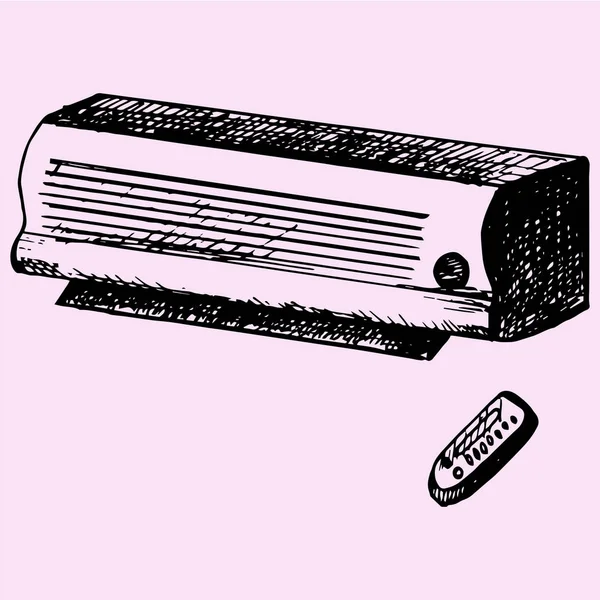Air conditioner remote control — Stock Vector