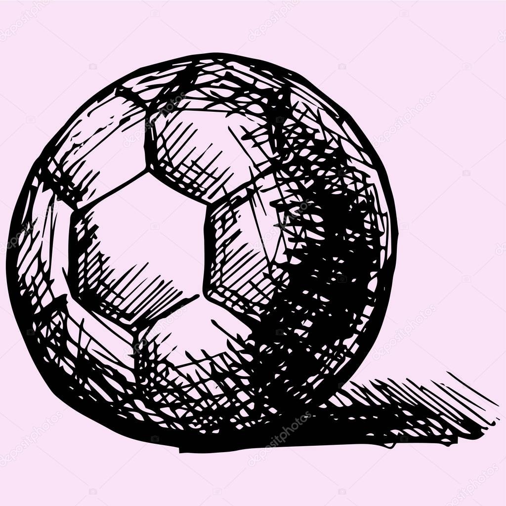 handball ball in front 