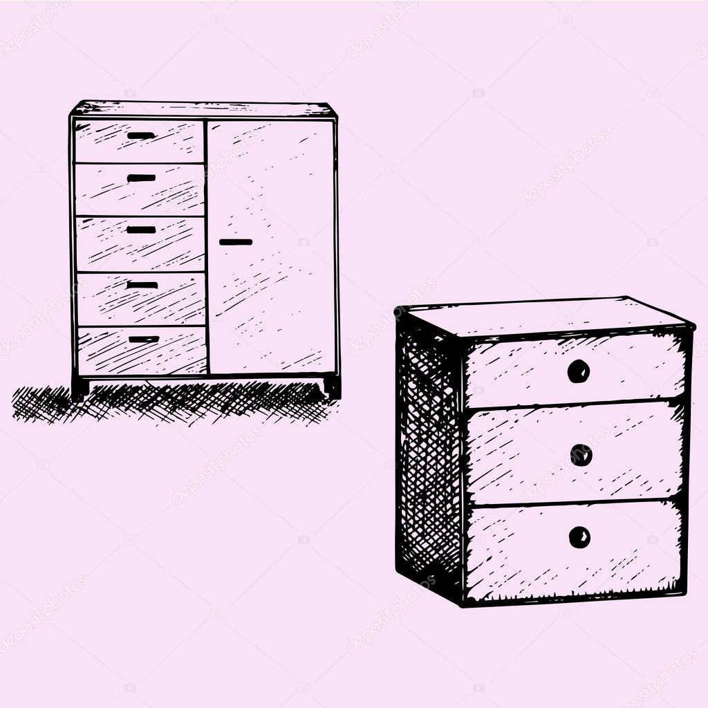 Set of cabinet wood Furniture