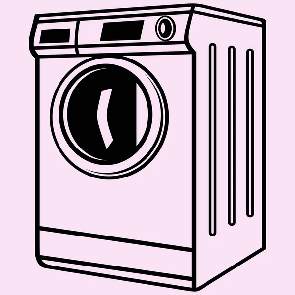 Washing machine vector — Stock Vector