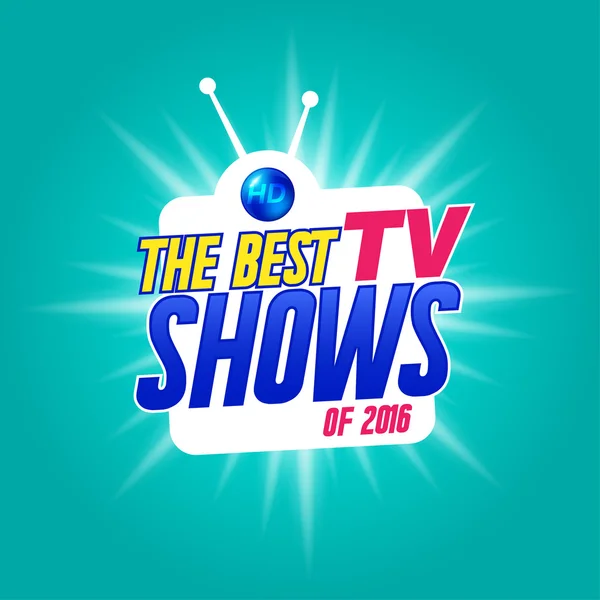 Template for tv shows. shows time. The best tv shows. It can be used for logo tv show. Stock vector — Stockový vektor