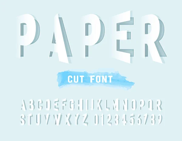 Graue Buchstaben aus Papier ausgeschnitten. Alphabetsatz für Papierschnitte. Vektorillustration — Stockvektor