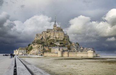 Saint Michaels Dağı, Normandy, Fransa 18 Kasım, 2016