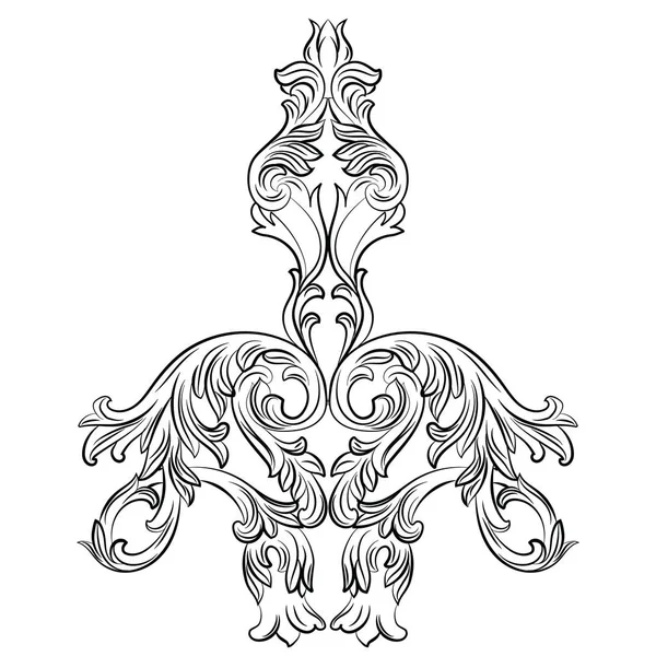 Vintage barock ornament mönster — Stock vektor