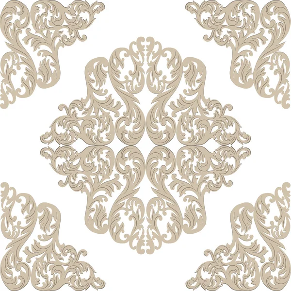 Vintage Barok süsleme desen