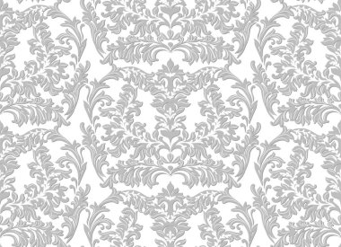 Barok çiçek Damask desenli arka plan