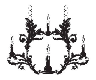 Klasik Barok tarzı Duvar lambası