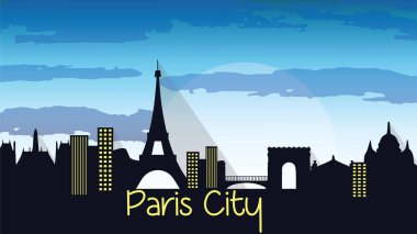 Paris şehir silueti