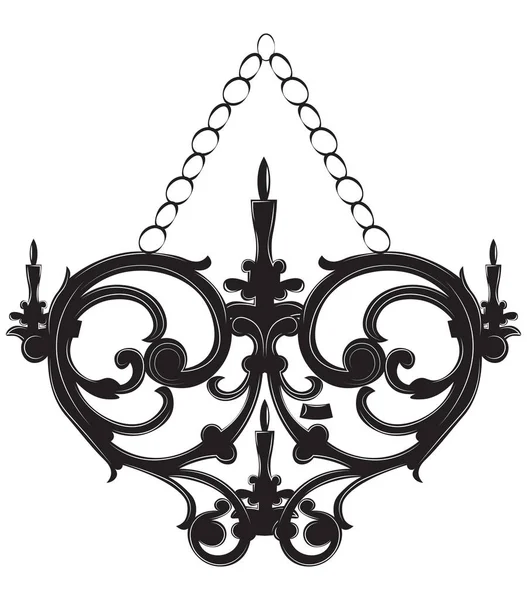 Applique classique de style baroque — Image vectorielle