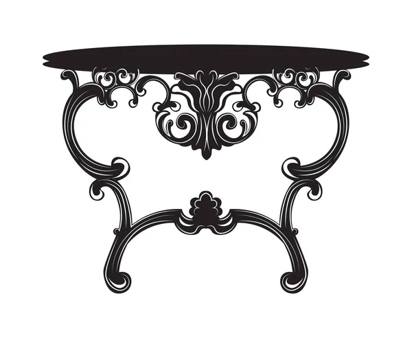 Rich barok commode tabel — Stockvector