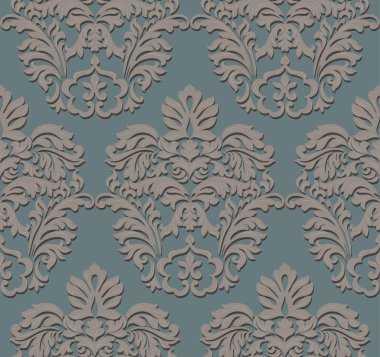 Barok Vintage çiçek desenli öğesi