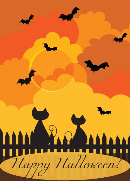 Happy Halloween card — Stock Vector