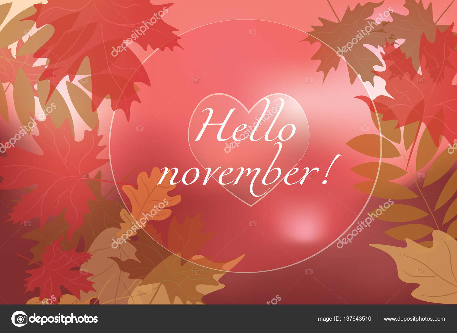 Hallo November Hintergrund lizenzfreie Grafiken