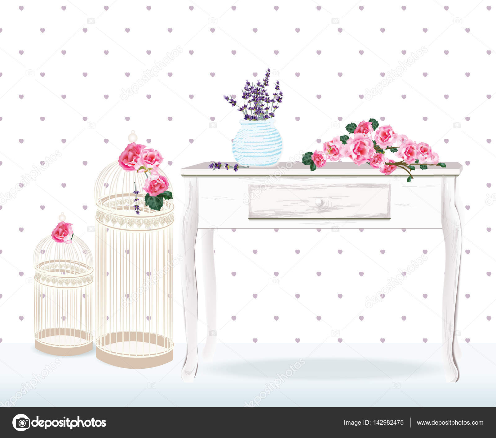 Retro Style Floral Decorations For Wedding Birthday