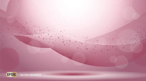 ピンクの華やかな輝く効果背景の波.広告、印刷、インフォ グラフィック、フライヤーのベクトル図 — ストックベクタ