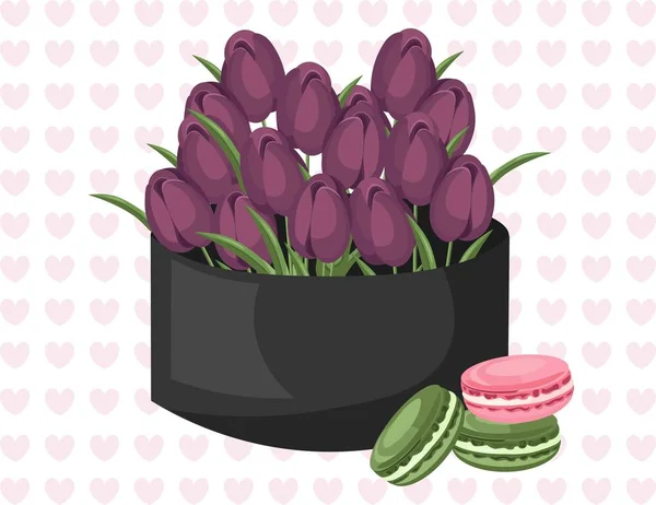 Crème cosmétique et floral bouquet cadeau Illustration vectorielle — Image vectorielle