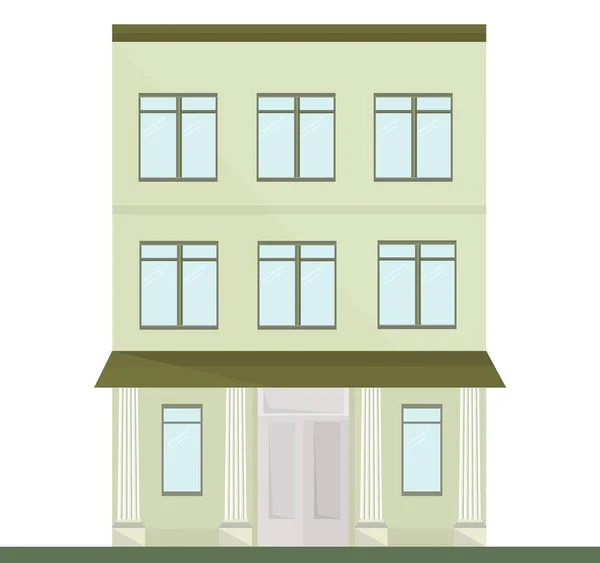 Arquitetura moderna fachada edifício vetor ilustrações —  Vetores de Stock