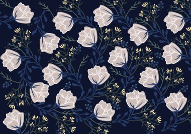 Çiçek dekor arka plan vektör