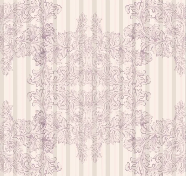 Royal Victoria desen süsleme. Vektör zengin Rokoko arka planlar. Soluk pembe renkler