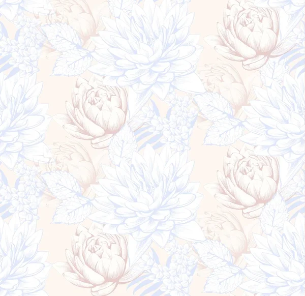Vintage motif floral fond Décors d'illustration vectorielle — Image vectorielle